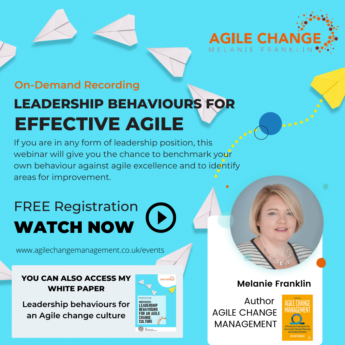 Leadership behaviours for an agile change culture webinar on-demand